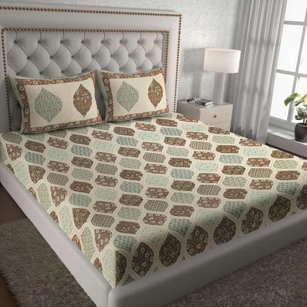 Cotton_Jaipuri_Sanganeri_Print_Bedsheet_Set_With_Pillow_Covers