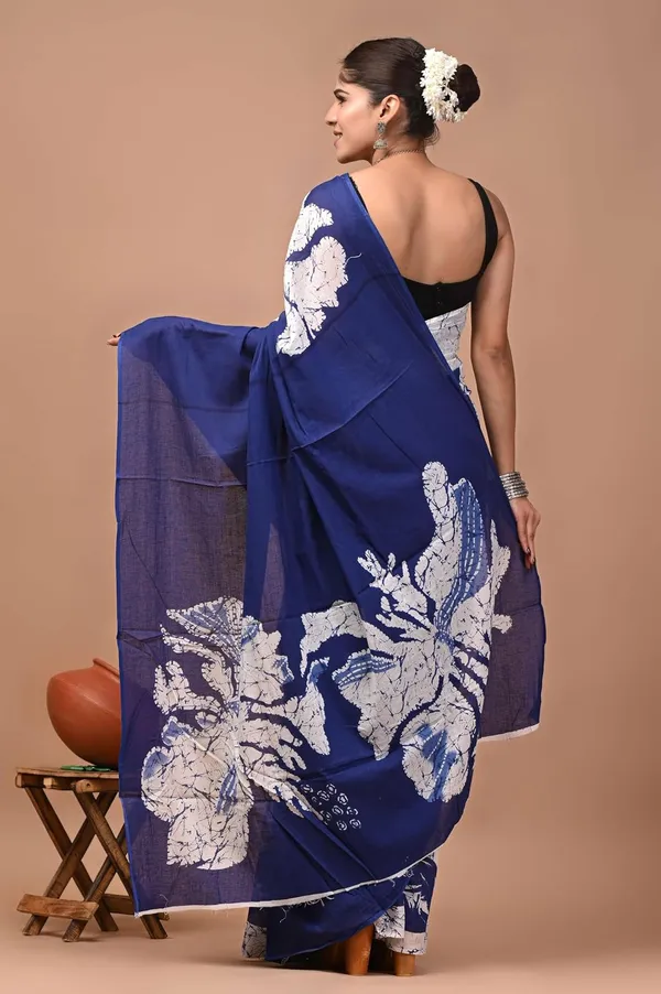 Women_S_Mulmul_Cotton_Printed_Saree_With_Blouse_Piece