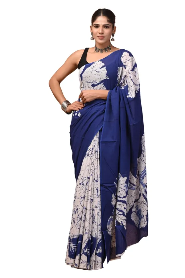 Women_S_Mulmul_Cotton_Printed_Saree_With_Blouse_Piece