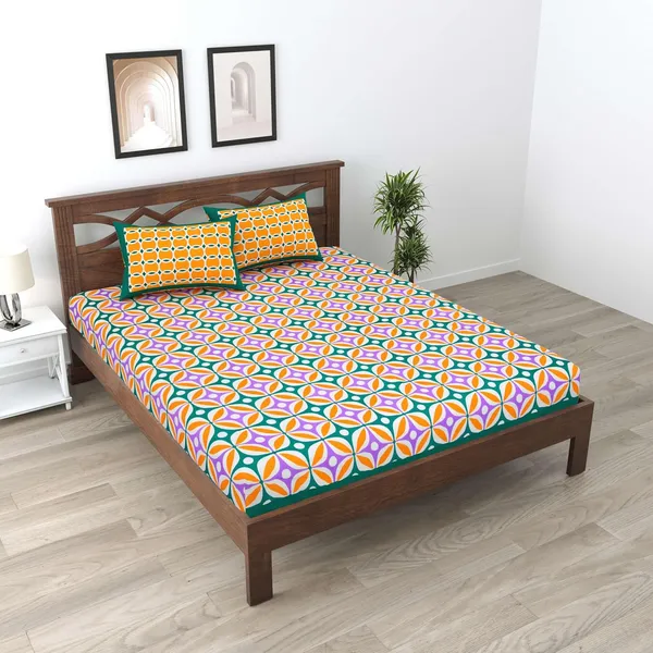 Cotton_Jaipuri_Sanganeri_Print_Bedsheet_Set_With_Pillow_Covers