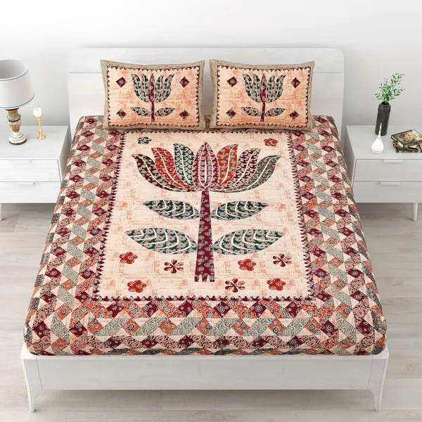 Cotton_Jaipuri_Print_Bedsheet_Set_With_Pillow_Covers