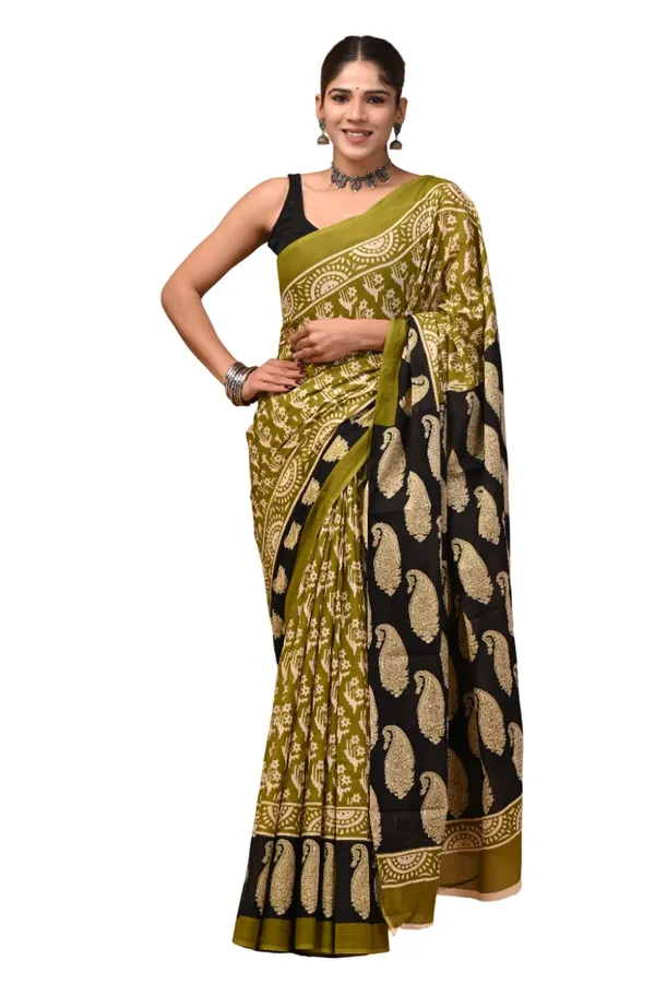 Women_S_Mulmul_Cotton_Printed_Saree_With_Blouse_Piece