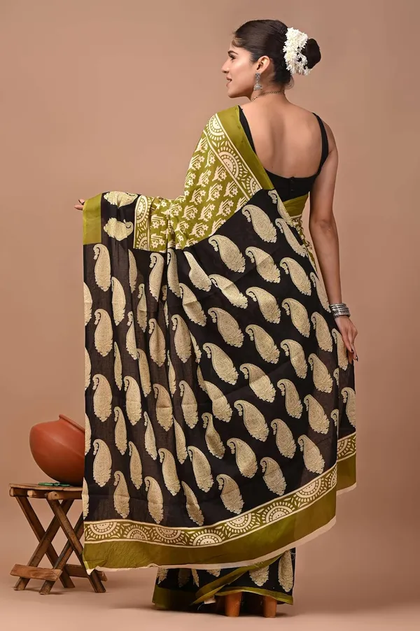 Women_S_Mulmul_Cotton_Printed_Saree_With_Blouse_Piece