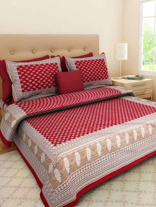 Cotton_Jaipuri_Sanganeri_Print_Bedsheet_Set_With_Pillow_Covers