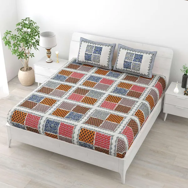 Cotton_Jaipuri_Print_Bedsheet_Set_With_Pillow_Covers