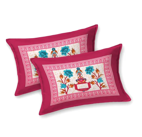 Cotton_Jaipuri_Print_Bedsheet_Set_With_Pillow_Covers