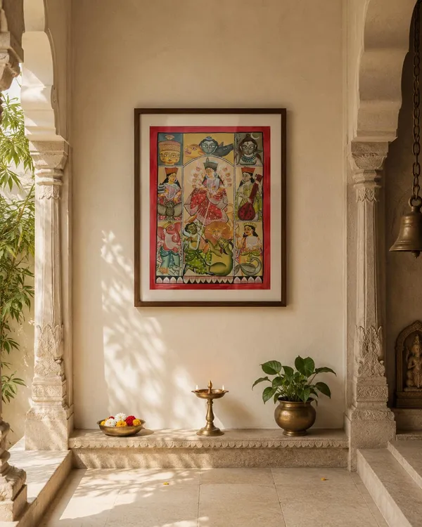 Goddess_Durga_Pattachitra_Painting