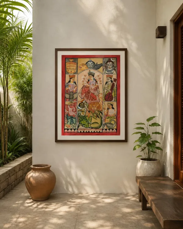 Goddess_Durga_Pattachitra_Painting