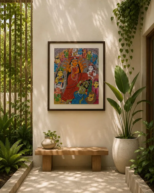 Madhubani_Painting_Goddess_Durga
