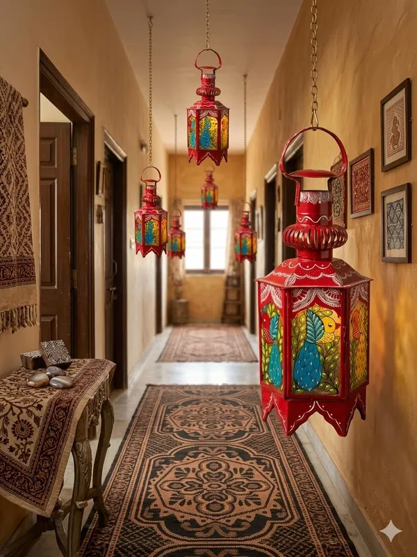 Handcrafted_Decorative_Metal_Lantern_with_Bird_Motif_Ethnic_Candle_Holder