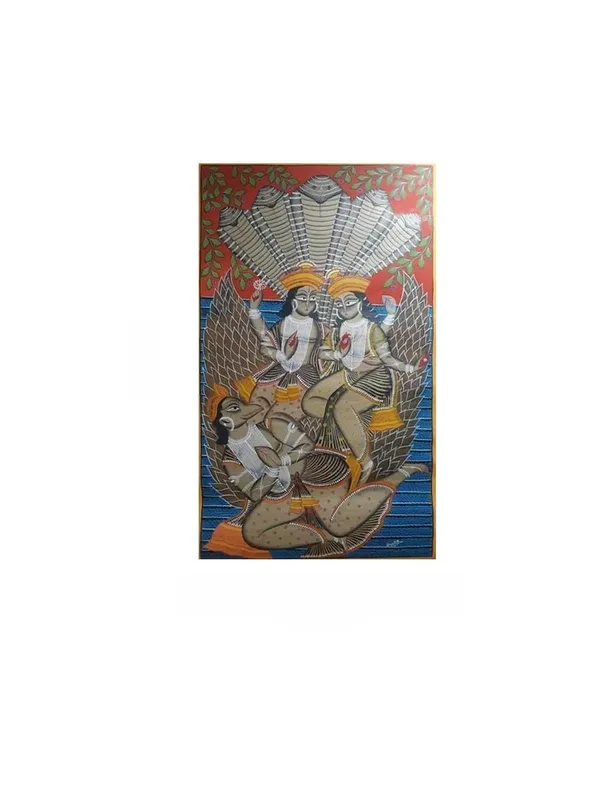 Prithviya_Collective_Handcrafted_Traditional_Indian_Mythological_Folk_Art_Wall_Painting_(48_x_29_Inches)