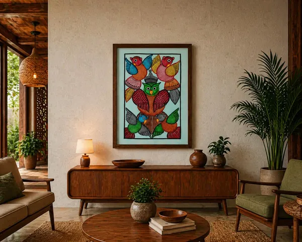 Prithviya_Collective_Colorful_Folk_Bird_Wall_Art_with_Frame_�_Traditional_Handmade_Decorative_Painting