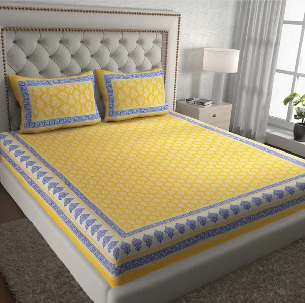 Cotton_Printed_Bedsheet_Set_With_Pillow_Covers