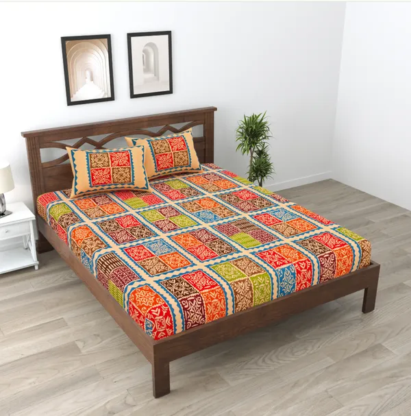 Cotton_Jaipuri_Print_Bedsheet_Set_With_Pillow_Covers