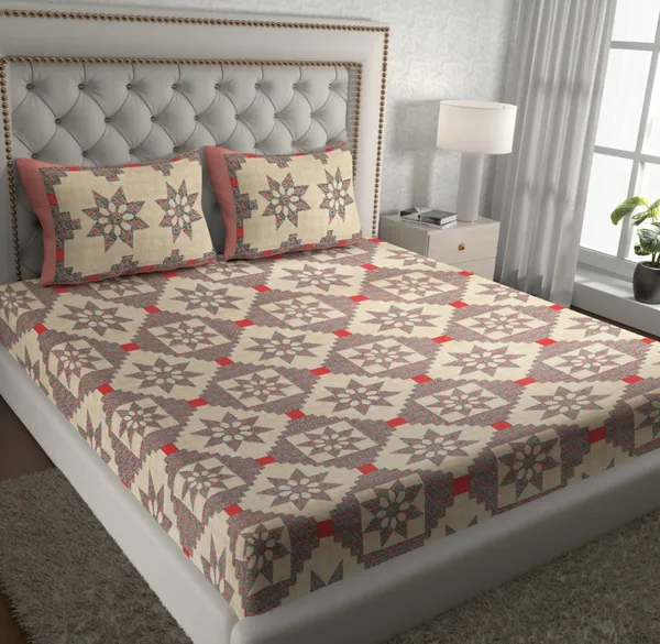 Cotton_Jaipuri_Sanganeri_Print_Bedsheet_Set_With_Pillow_Covers