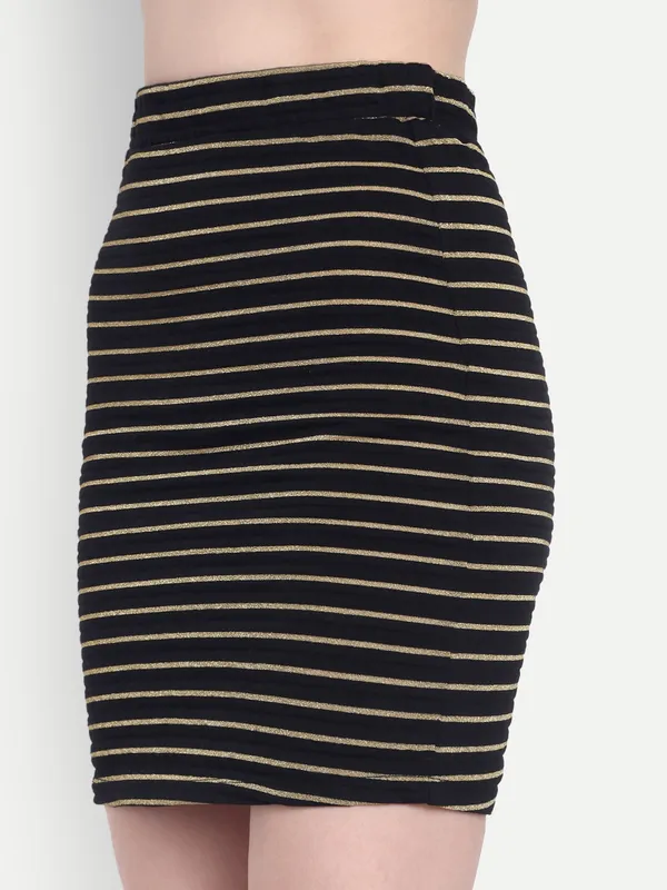 Black_And_Golden_Hosiery_Skirt_For_Women