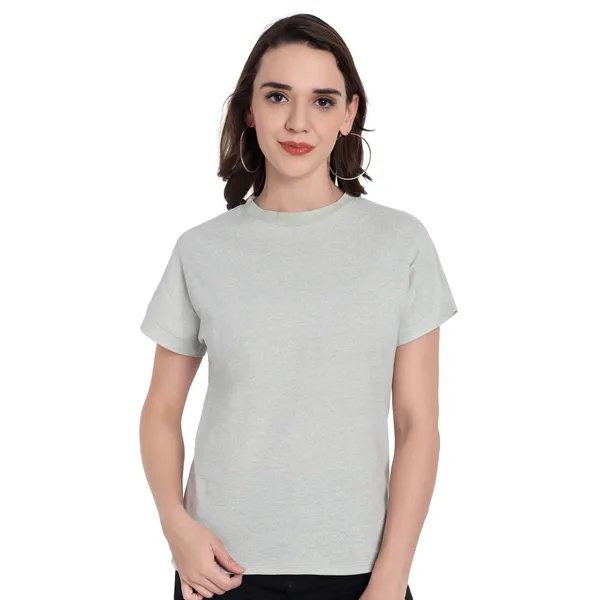 Light_Green_Hosiery_T-Shirt_For_Women