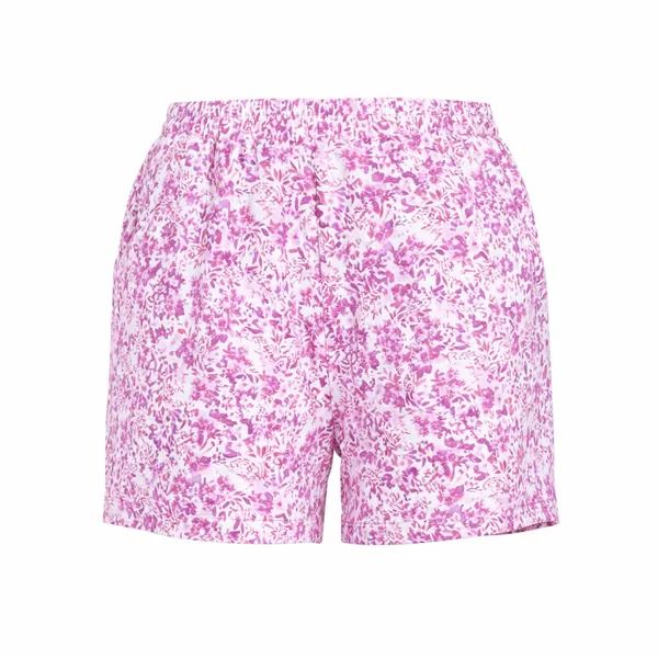 White_And_Pink_Hosiery_Shorts_For_Women