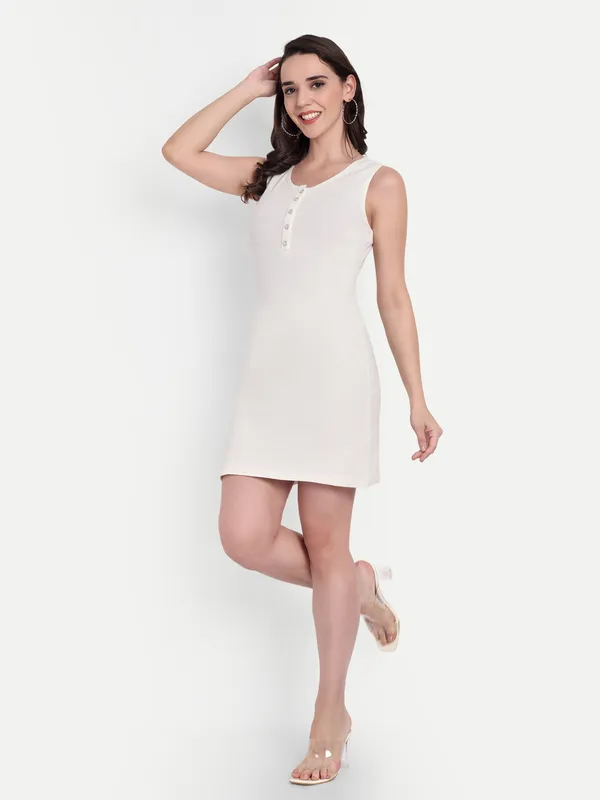 White_Hosiery_Tunic_For_Women