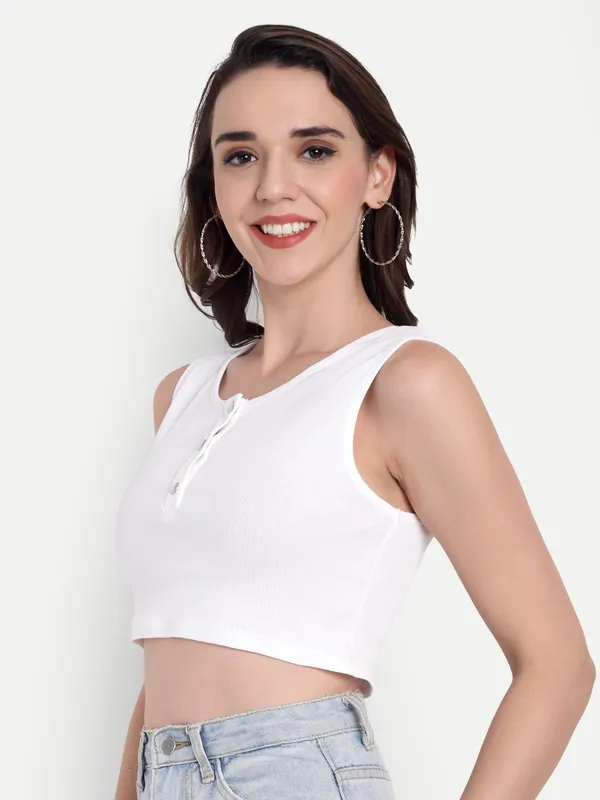 White_Hosiery_Top_For_Women