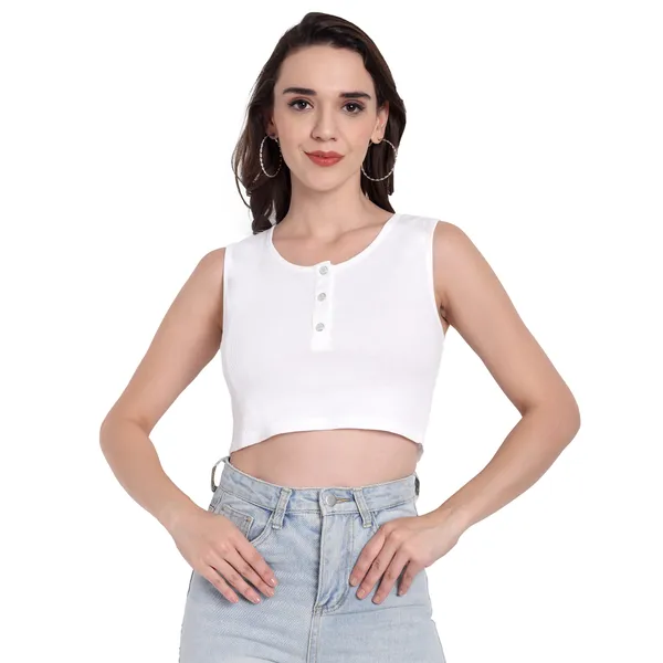 White_Hosiery_Top_For_Women