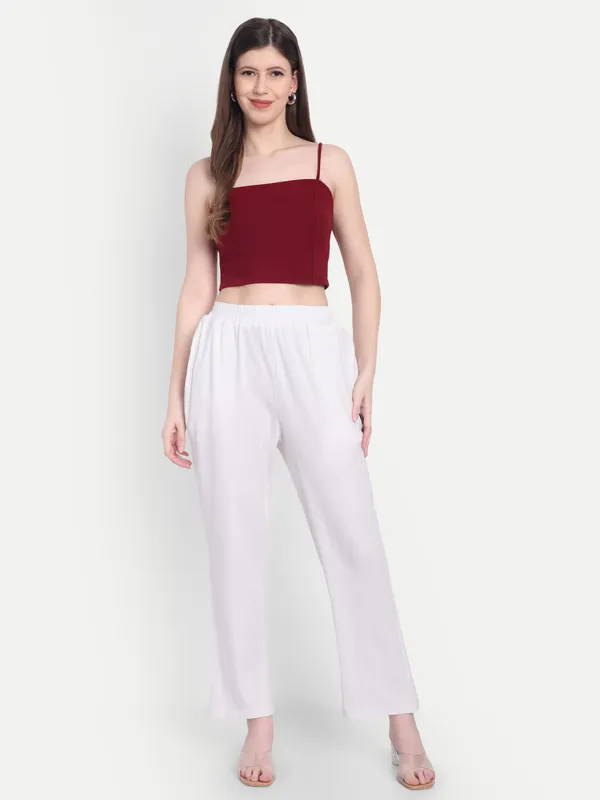 White_Hosiery_Pajama_For_Women