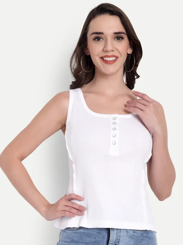 White_Hosiery_Top_For_Women