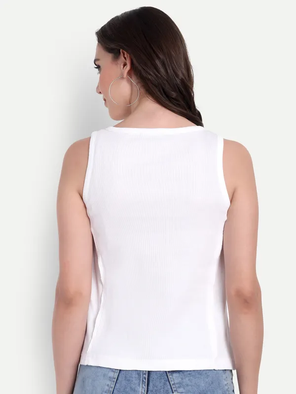 White_Hosiery_Top_For_Women