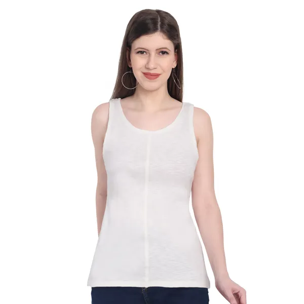 Off_White_Hosiery_Top_For_Women