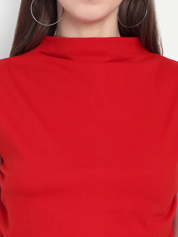 Red_Hosiery_Top_For_Women