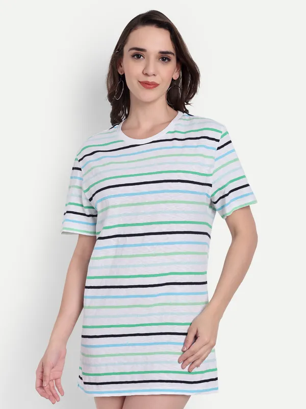 Multicolor_Hosiery_T-Shirt_For_Women