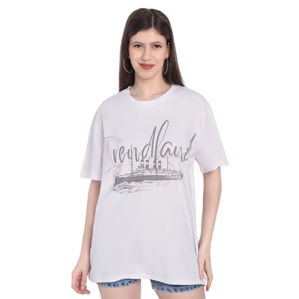 White_Hosiery_T-Shirt_For_Women