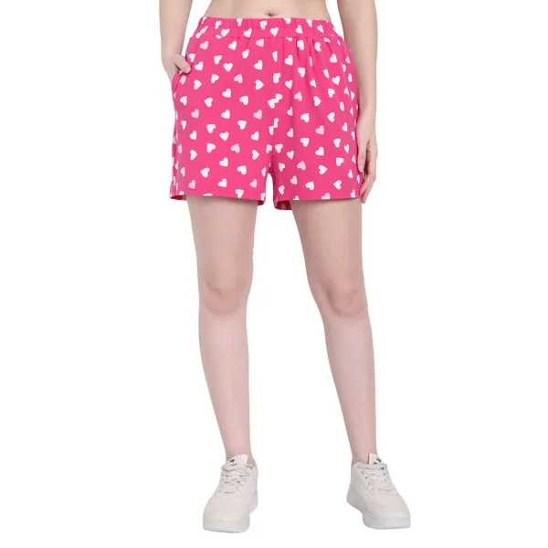 Pink_Hosiery_Shorts_For_Women