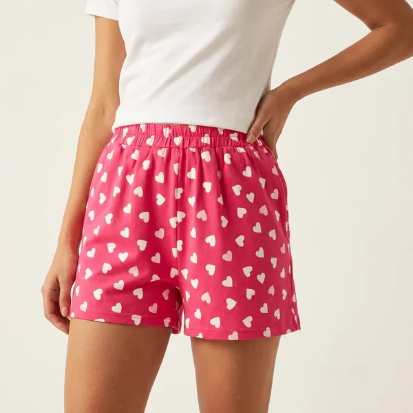 Pink_Hosiery_Shorts_For_Women