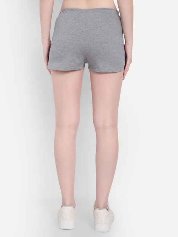 Grey_Hosiery_Shorts_For_Women