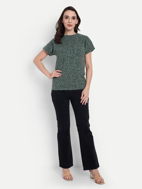 Green_Hosiery_Top_For_Women