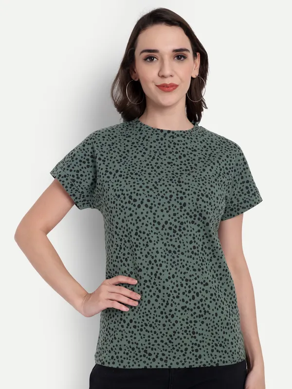 Green_Hosiery_Top_For_Women