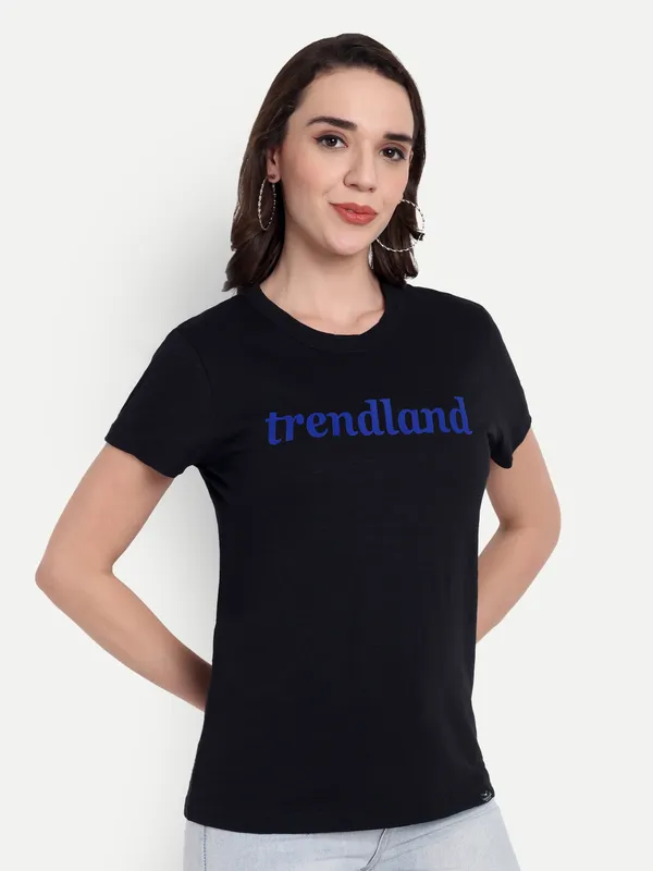 Black_Hosiery_T-Shirt_For_Women