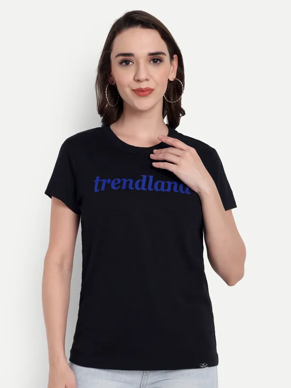Black_Hosiery_T-Shirt_For_Women