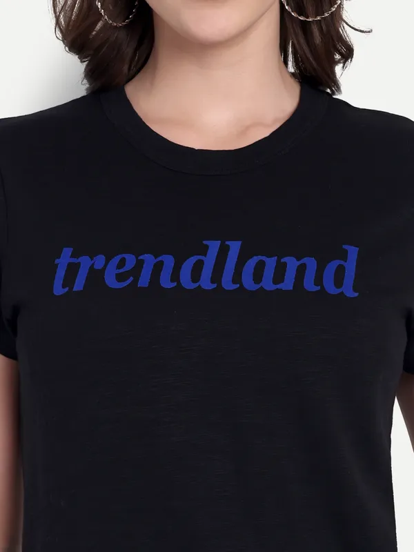 Black_Hosiery_T-Shirt_For_Women
