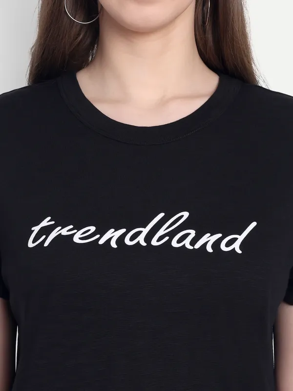 Black_Hosiery_T-Shirt_For_Women