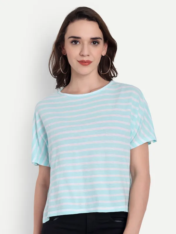Light_Blue_Hosiery_Top_For_Women