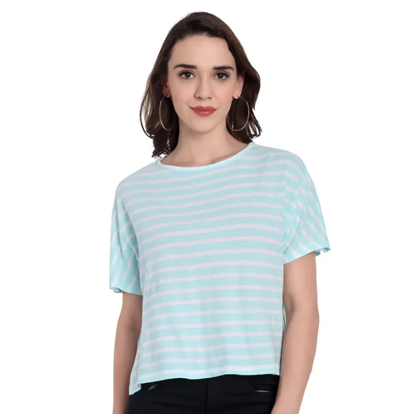 Light_Blue_Hosiery_Top_For_Women