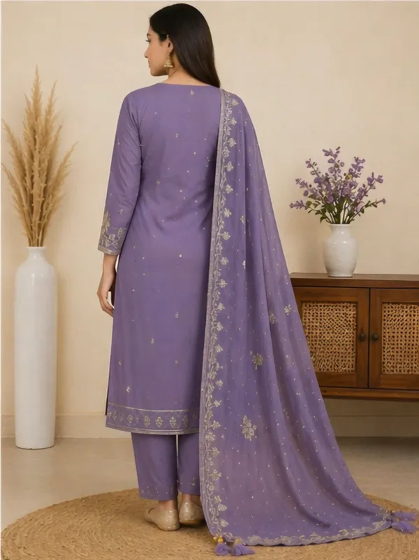 Lavender_Cotton_Unstitched_Suit_Set_For_Women