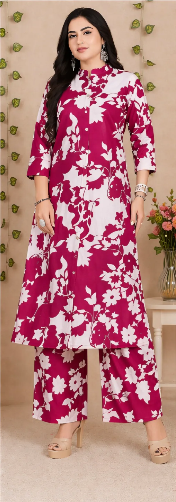 Pink_Cotton_Co_Ord_Set_For_Women