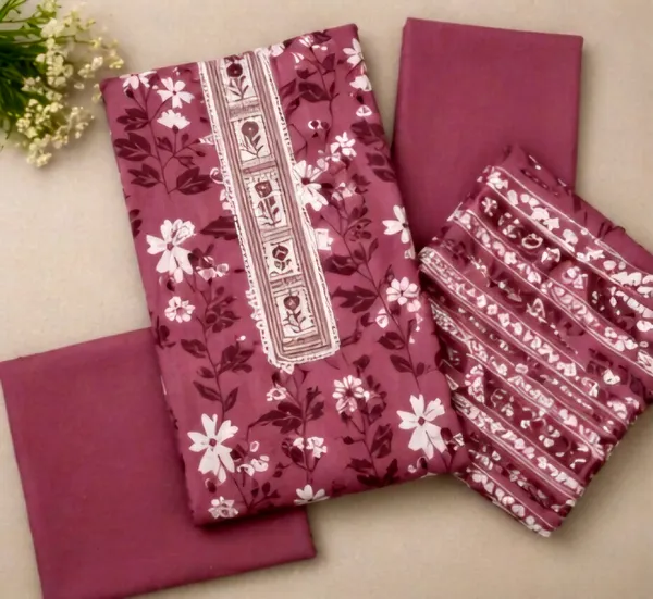 Pink_Cotton_Unstitched_Suit_Set_For_Women