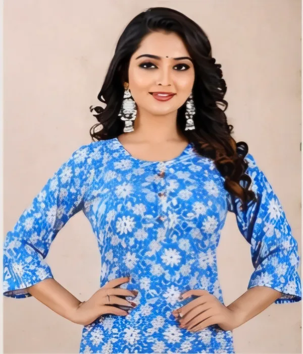 Blue_Rayon_Kurti_For_Women