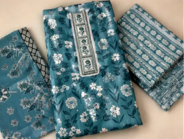 Blue_Cotton_Unstitched_Suit_Set_For_Women