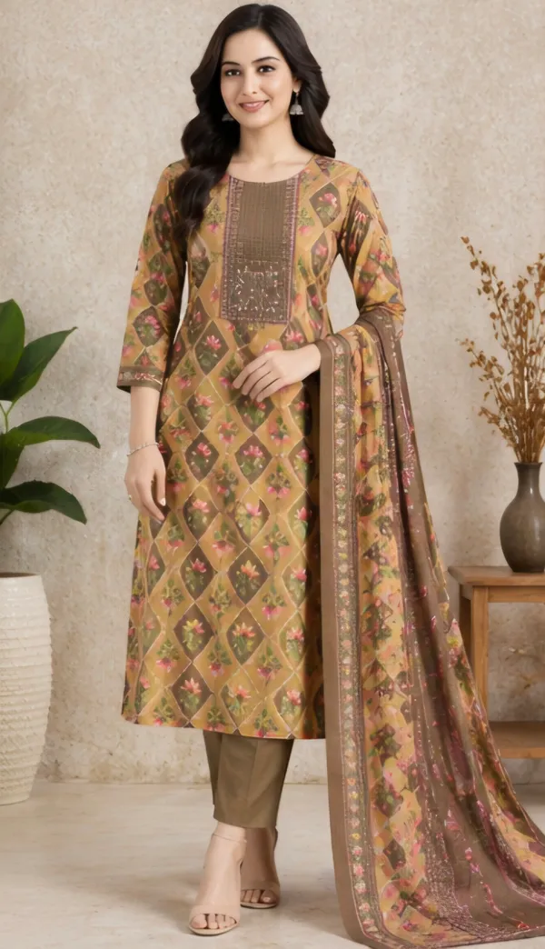 Mustard_Yellow_Cotton_Unstitched_Suit_Set_For_Women