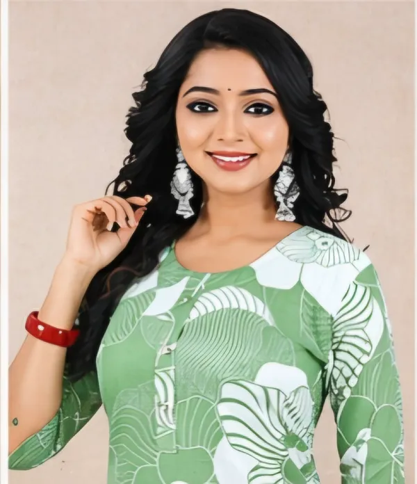 Green_Rayon_Kurti_For_Women
